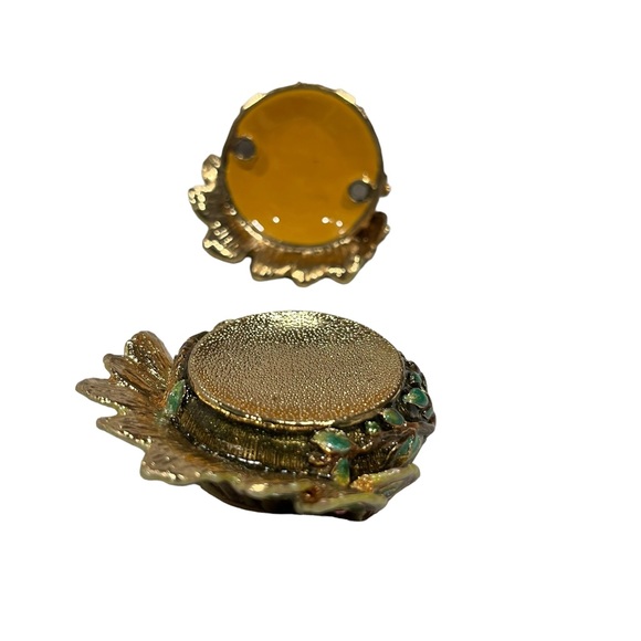 Trinket Box-Luxurious Enamel Peacock with Rhinestones, Like Jay Strongwater - Picture 8 of 9